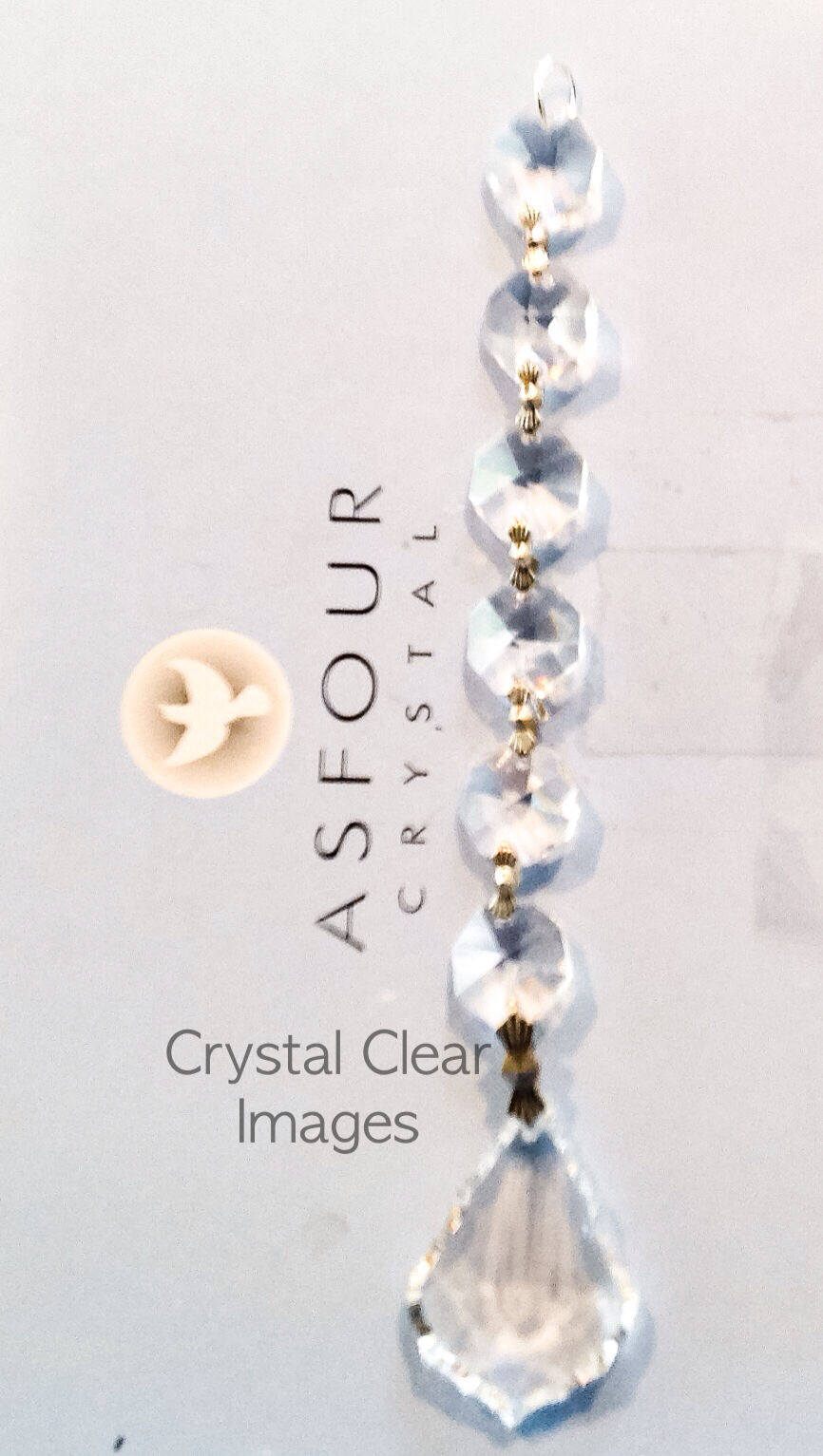 10-Asfour Chandelier Crystal Wedding Chains w/ 38mm French Crystal CCI