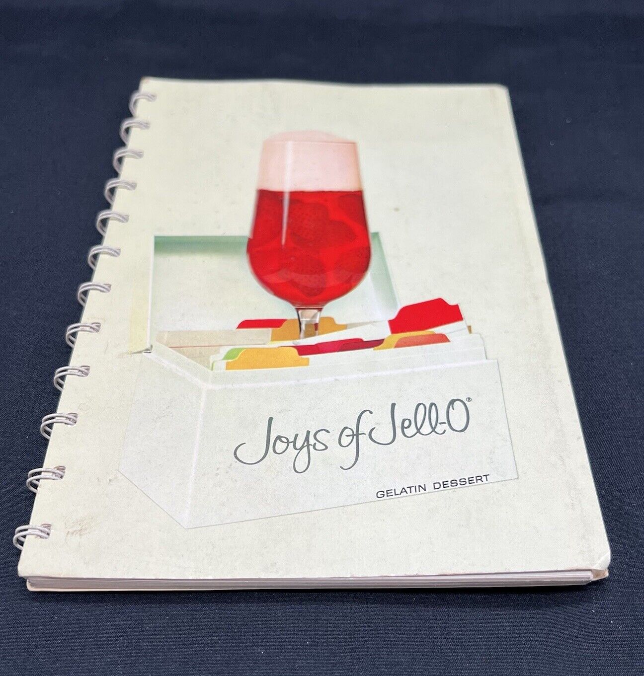VTG Joys of Jell-O Gelatin Dessert - Vintage 1963 Spiral Cookbook General Foods