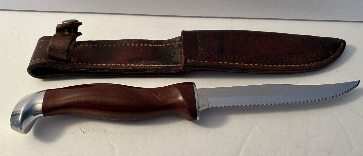 Vintage Cutco 1069 Sportman's Knife. Serrated Double D Blade Pre Owned