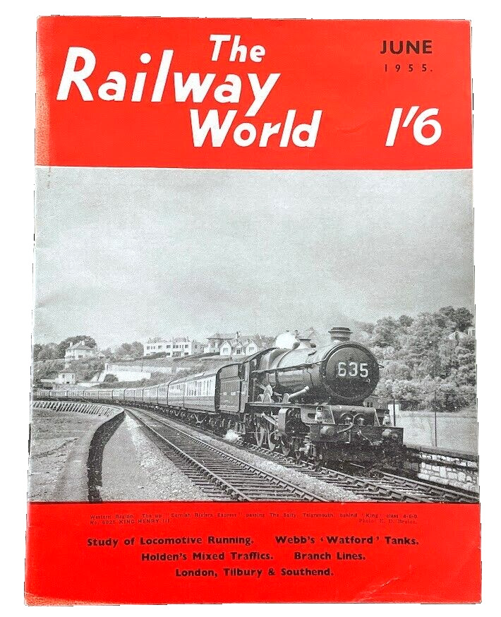 THE RAILWAY WORLD June 1955 Vintage Magazine Train Locomotive Railroad Trains