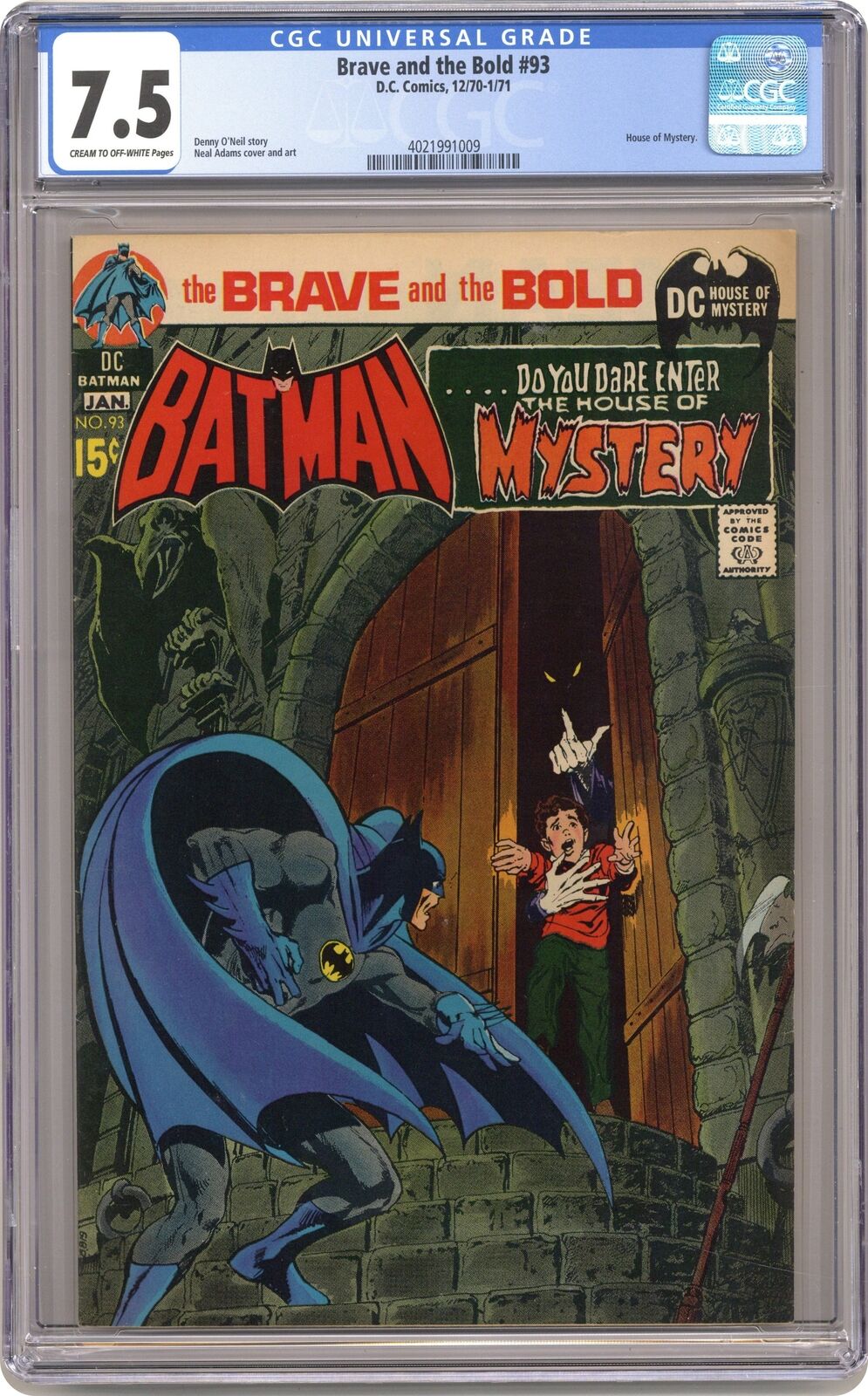 Brave and the Bold #93 CGC 7.5 1971 4021991009