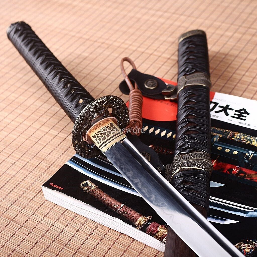 Battle Ready Tachi T10 Clay Tempered Japanese Samurai Katana Sword Real Hamon