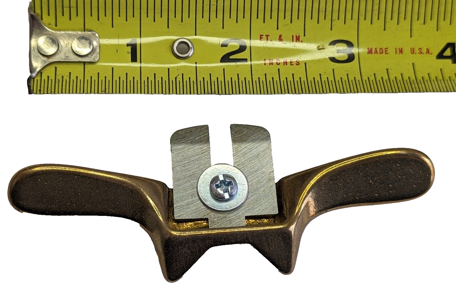 Miniature brass spoke shave , carpenters tool , 5/16\