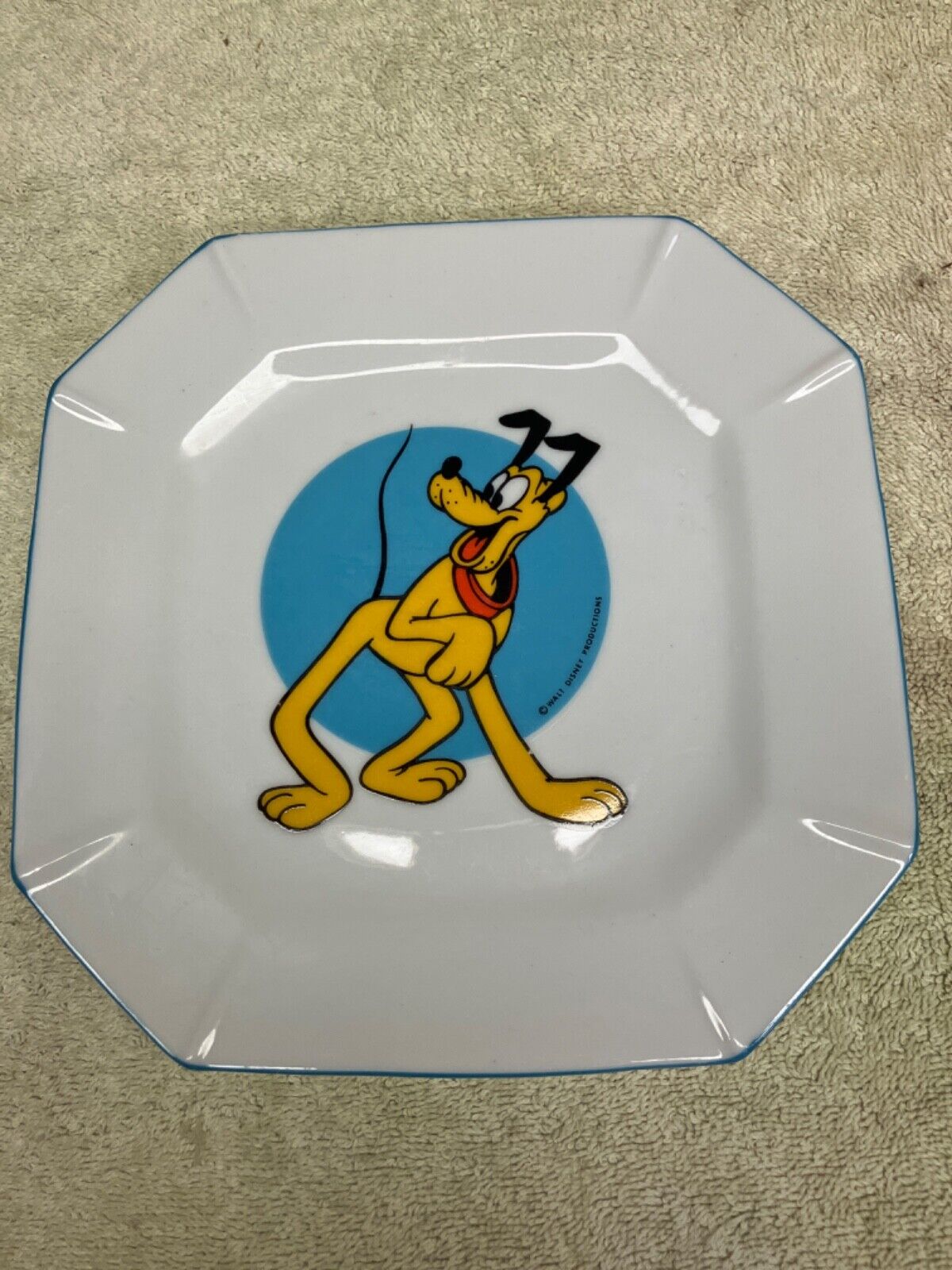 Vintage Walt Disney Plate - Pluto made in Japan