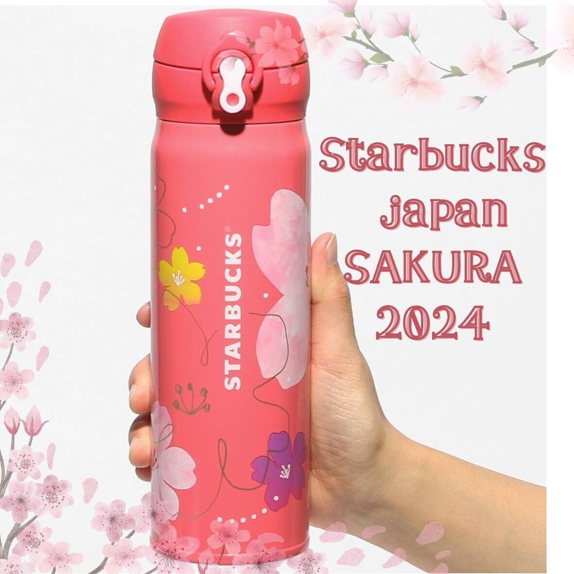 Japan Starbucks Sakura Cherry Blossoms Products  2024 tumbler limited Spring