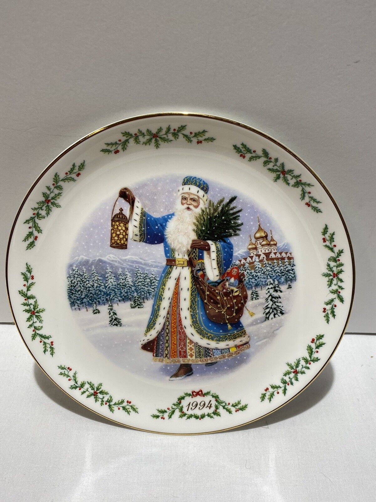 Lenox grandfather frost holiday plate- 1994