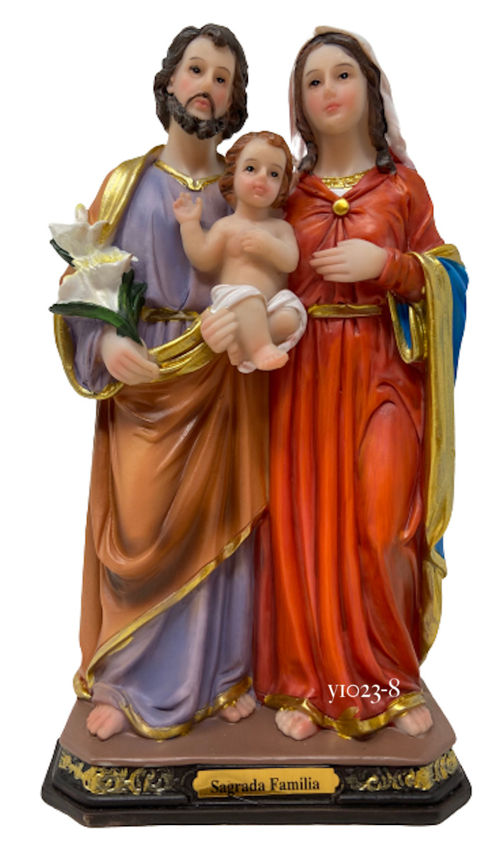 Sagrada Familia 8 Inch  Holy Family Jose, Maria Resin Statue Y1023-8 New