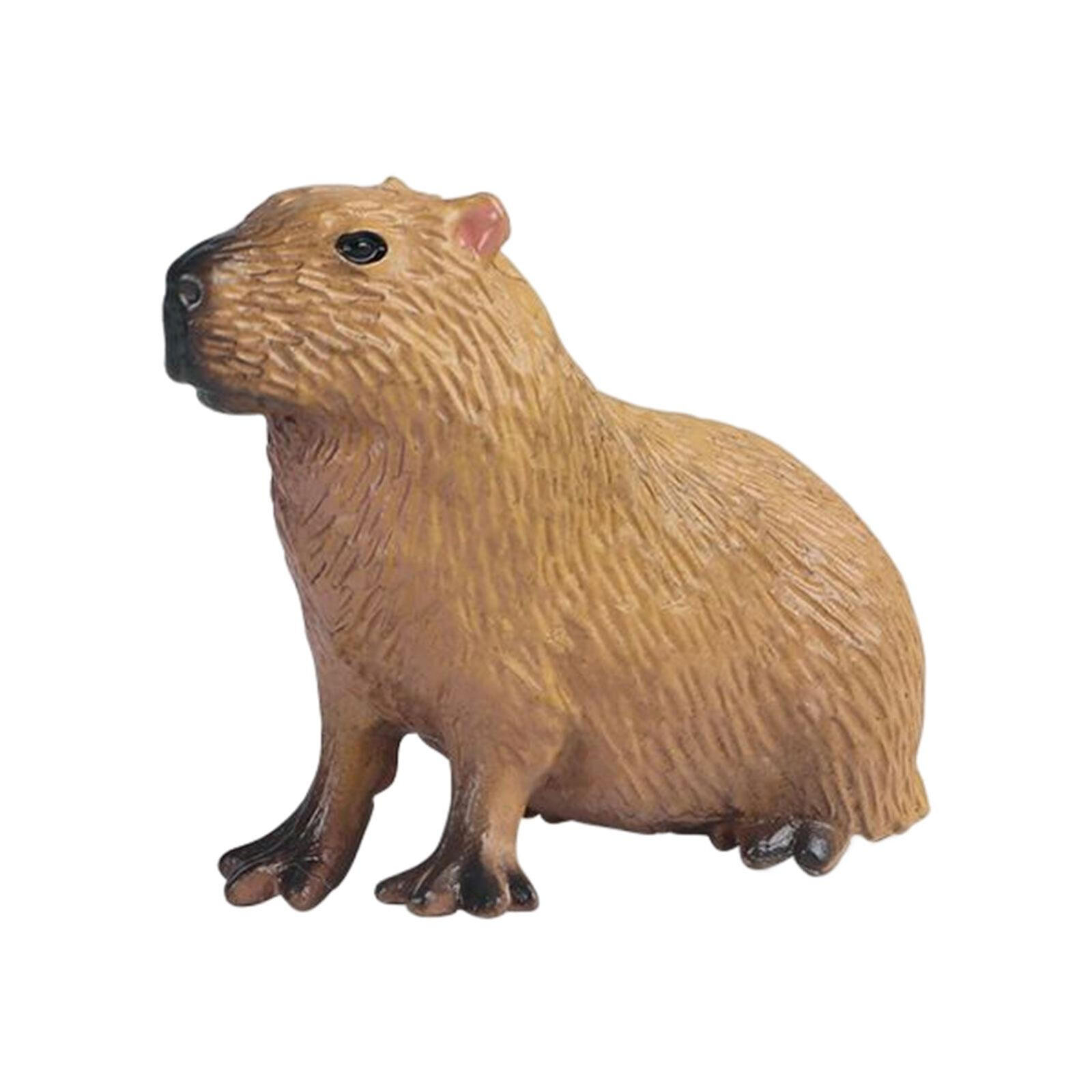 1pcs Realistic Woodland Capybara Figurine Toy Standing Wild Animals Toys Figure
