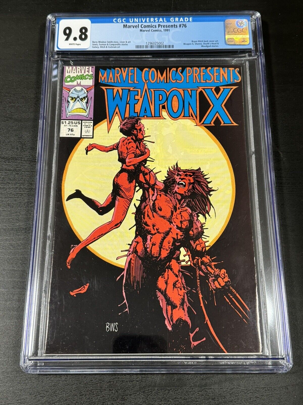 Marvel Comics Presents 76 Marvel 1991 Weapon X CGC 9.8 White Pages 🔥 🔥