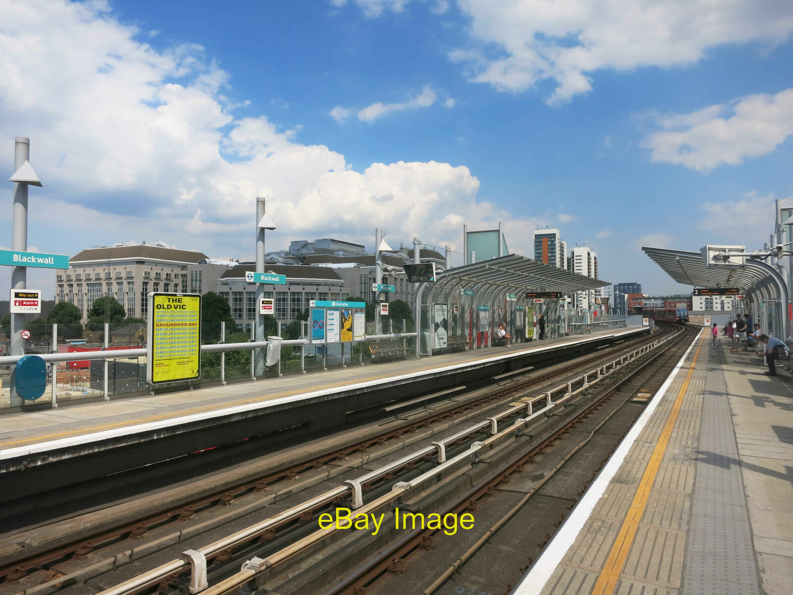 Photo 12x8 Blackwall Station Poplar "The DLR station opened, with the c2016