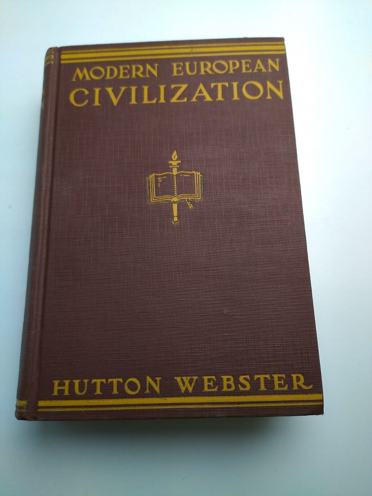 Early European Civilization Hutton Webster 1933 1st edition Very Good Hardcover