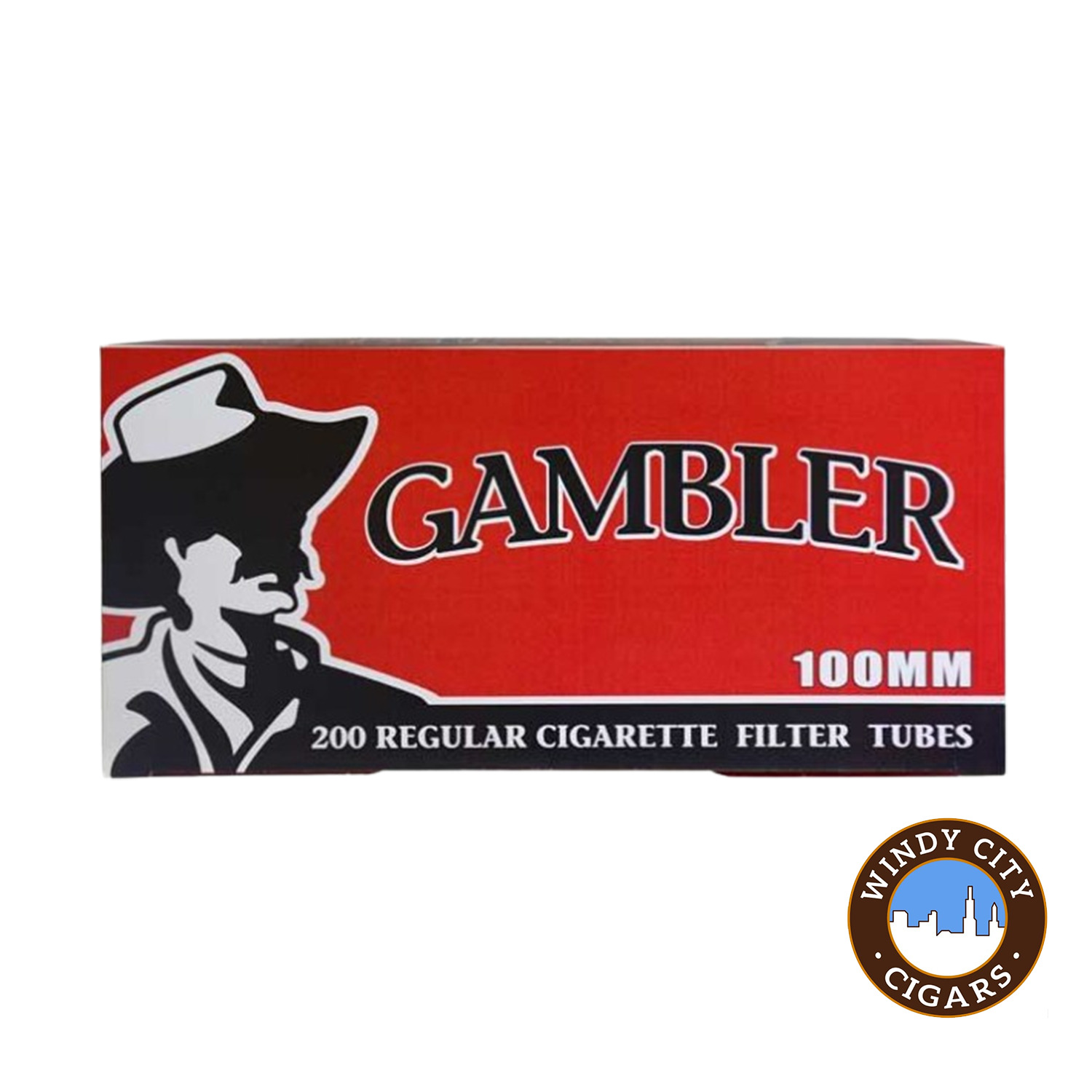 Gambler Red 100s Cigarette 200ct Tubes - 5 Boxes