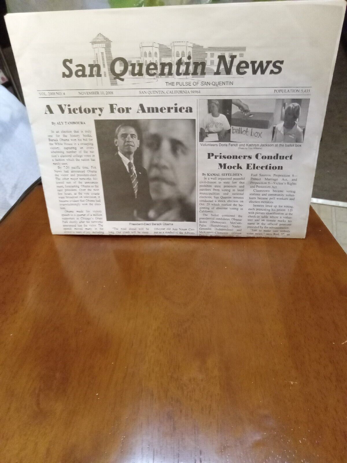 President Elect San Quentin News