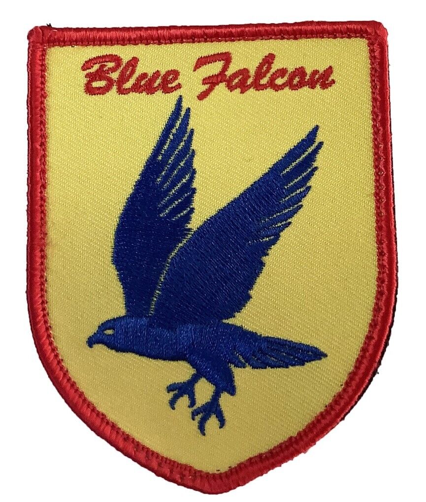 Blue Falcon Patch – Sew on, 3.5\