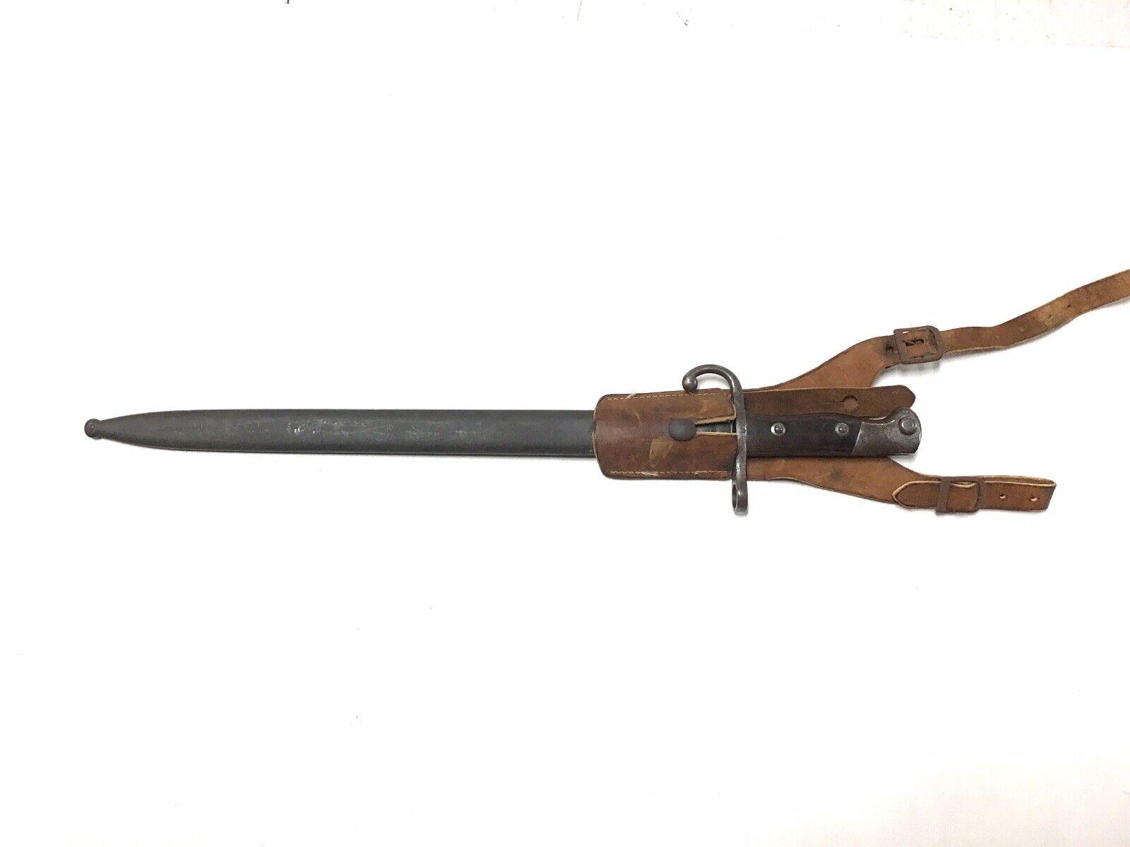 Argentine ABG 91 Mauser 1891 Bayonet W/Matching Scabbard
