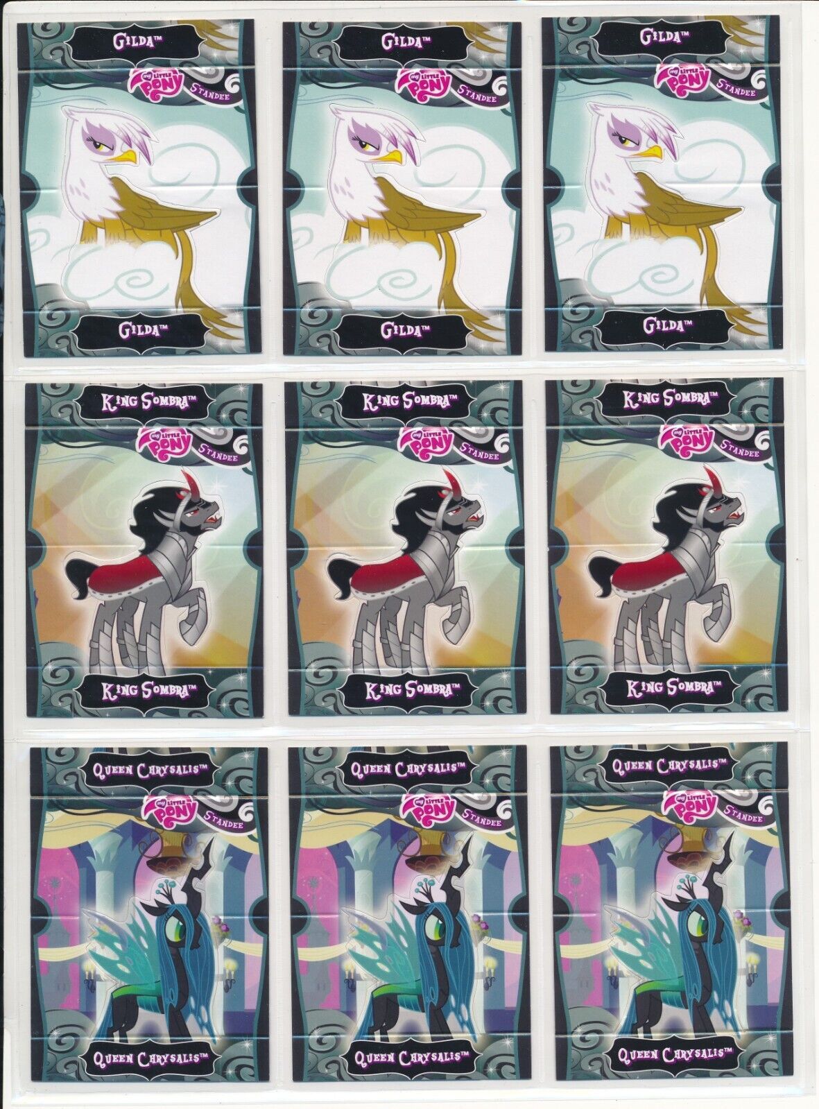 Enterplay My Little Pony Standee Chase Insert Mixed Lot (9) Cards #6