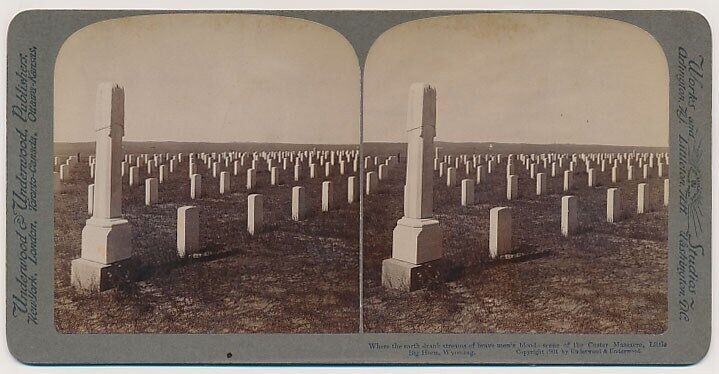 MONTANA SV - Little Bighorn Cemetery - Underwood c1901