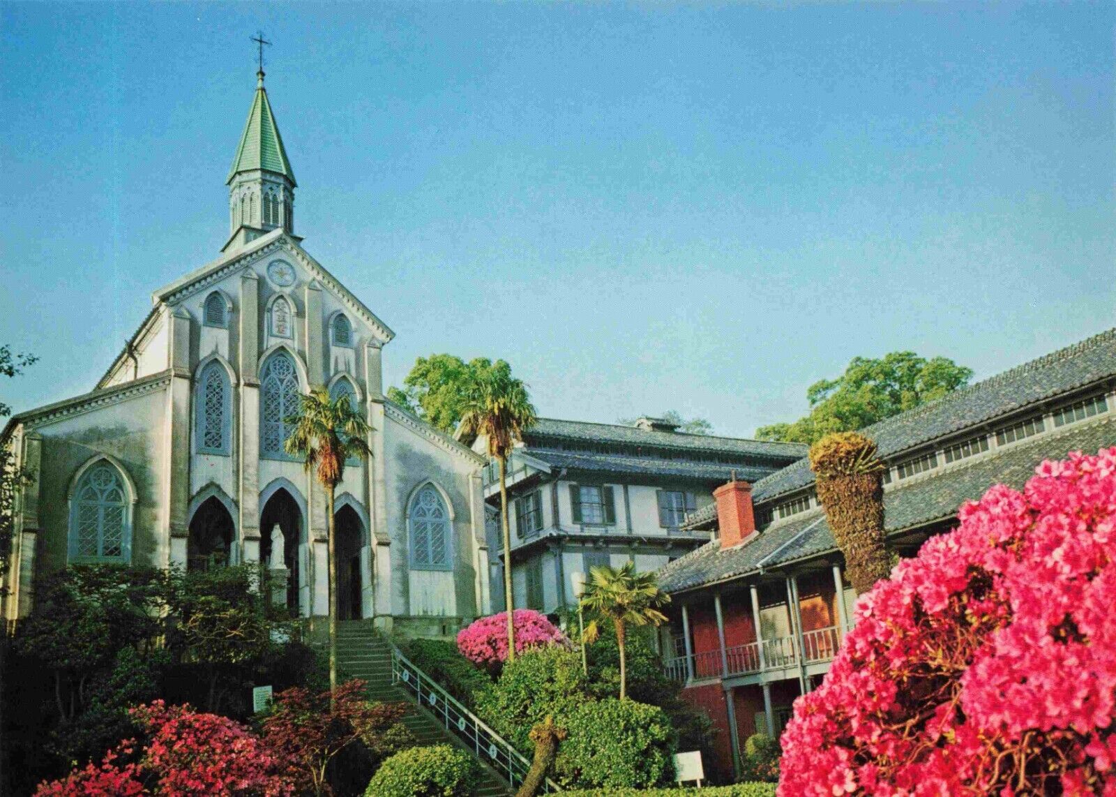 Nagasaki Japanese Postcard - Oura Catholic Church Vtg #23