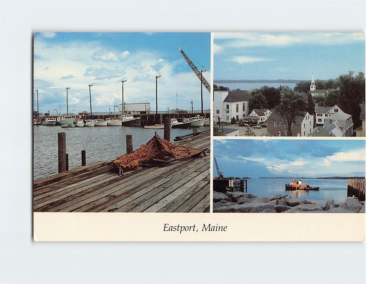 Postcard Eastport Maine USA