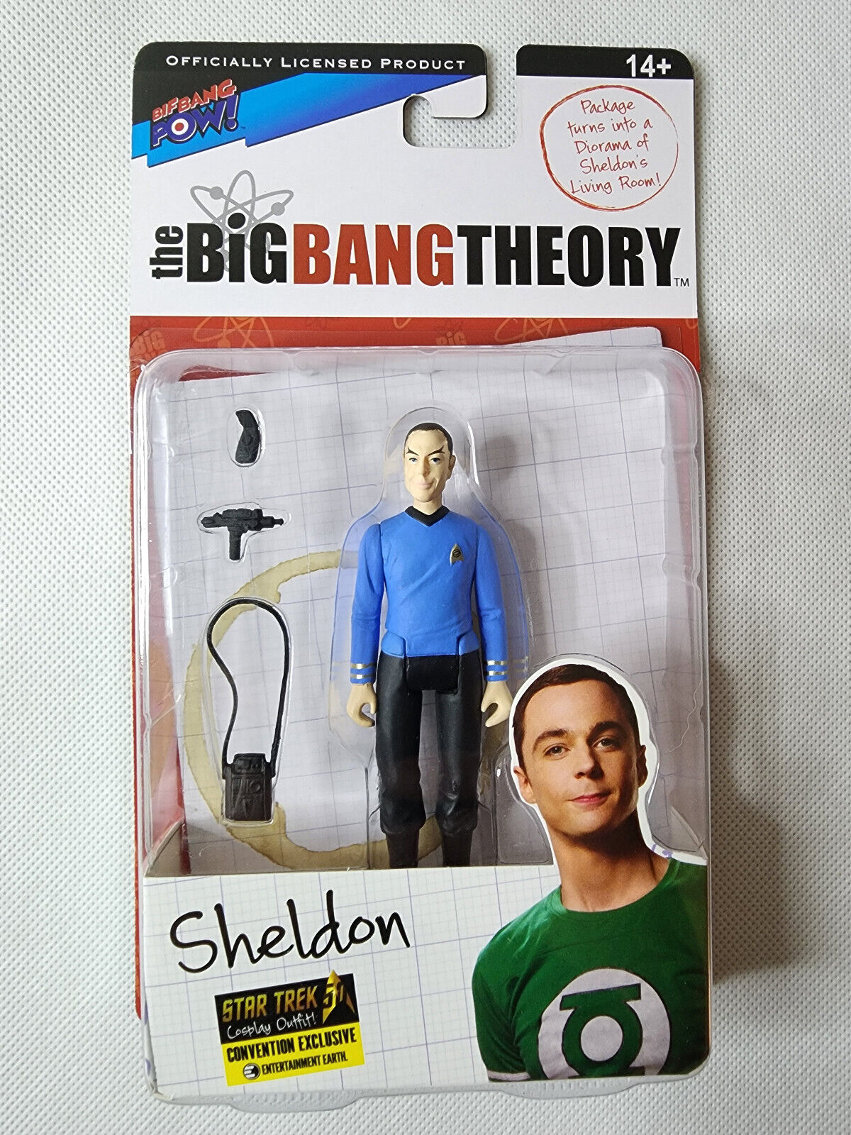 The Big Bang Theory Action Figure Star Trek Sheldon EE Exclusive /2464 3-3/4\