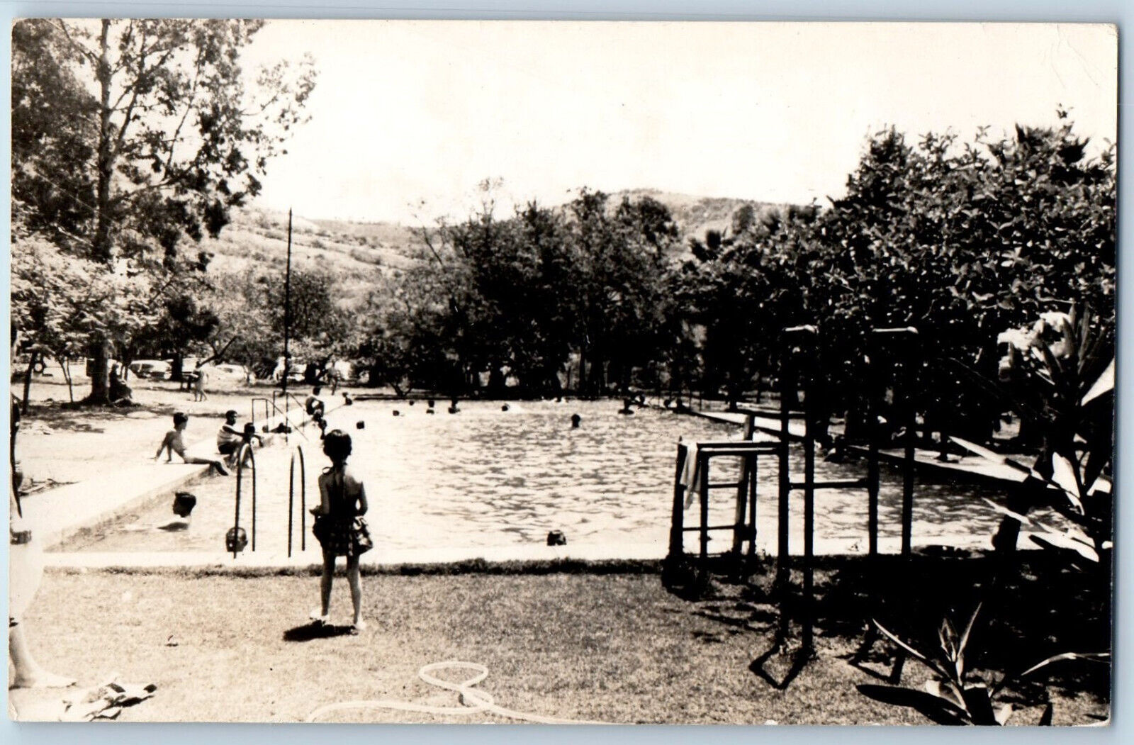 Leon Guanajuato Postcard Comanjilla Spa Hotel c1950\'s Unposted RPPC Photo