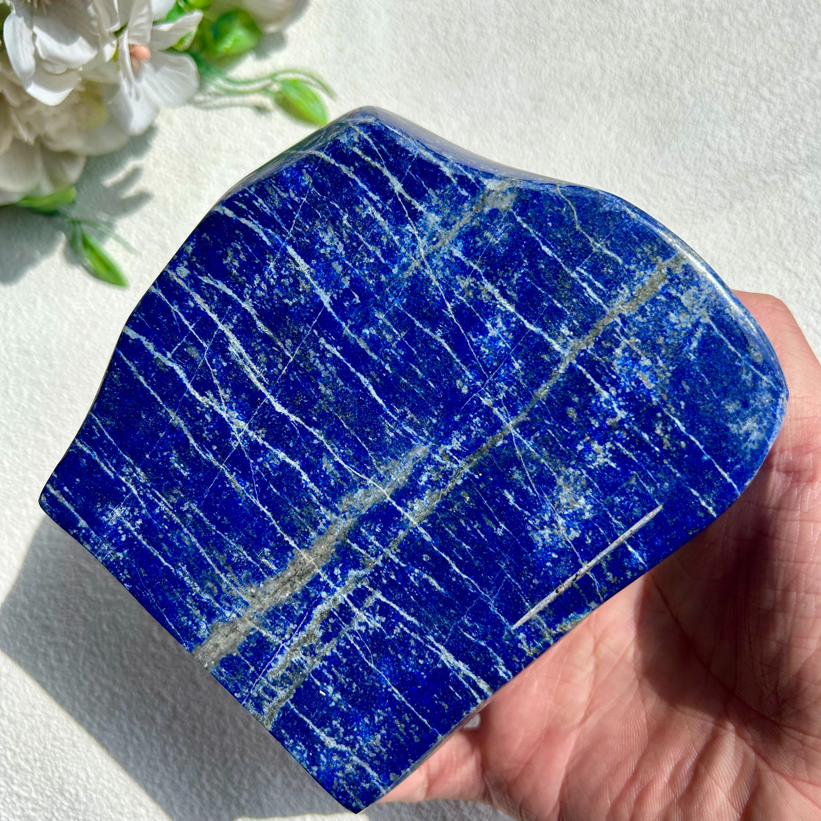 1580g Natural lapis freeform royal blue polished lapis lazuli crystal Healing