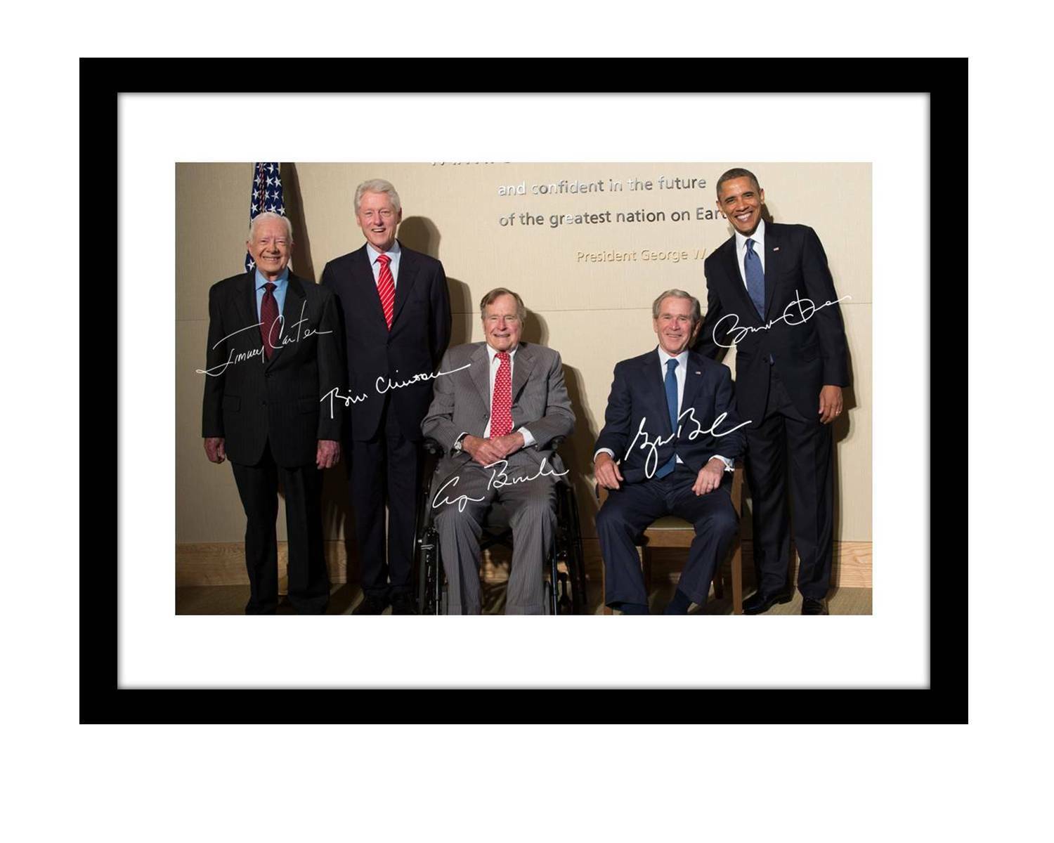 US Presidents 5x7 Signed photo Obama Clinton Carter Bush print American