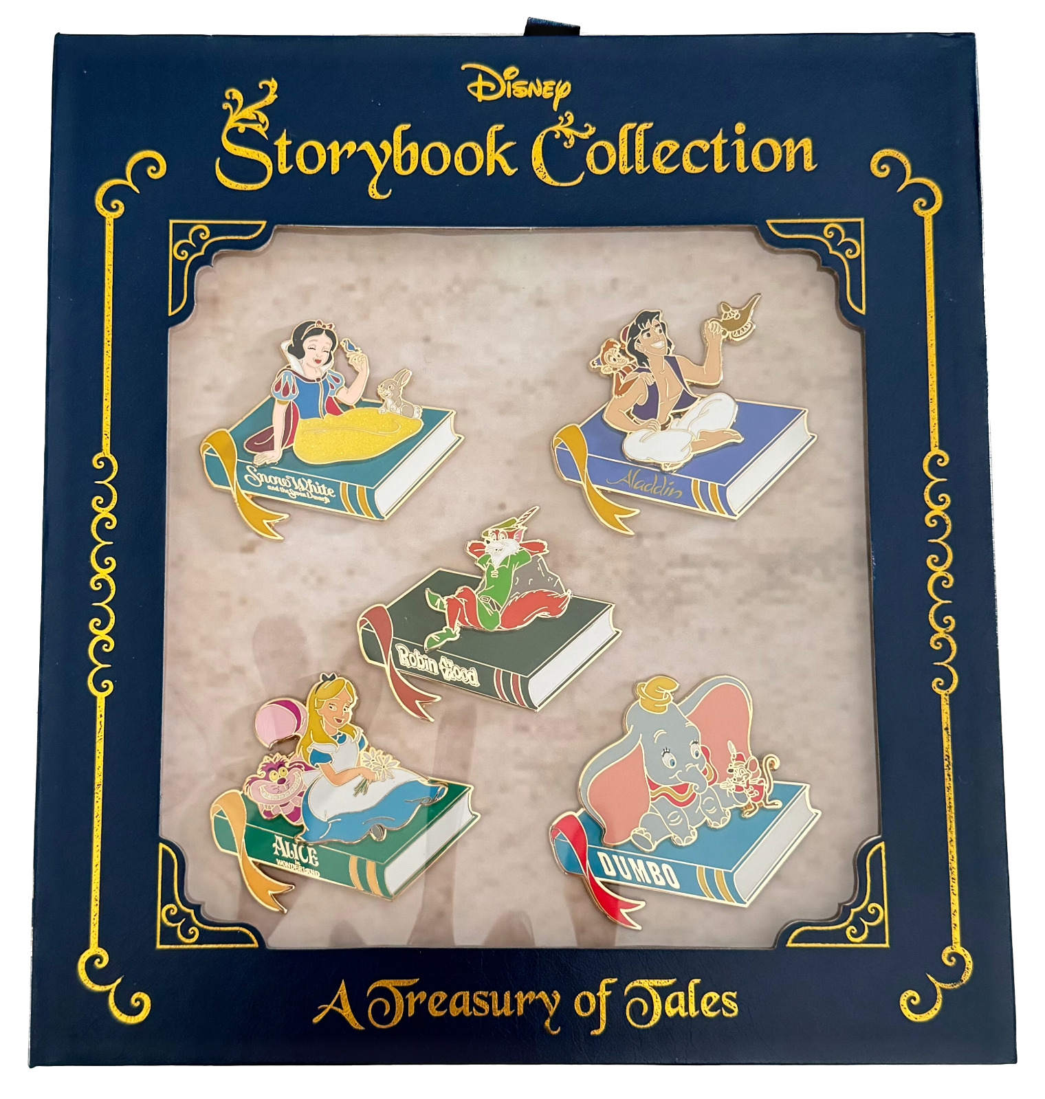 2017 D23 Expo WDI Storybook Collection A Treasury of Tales Set of 5 Pins LE 250