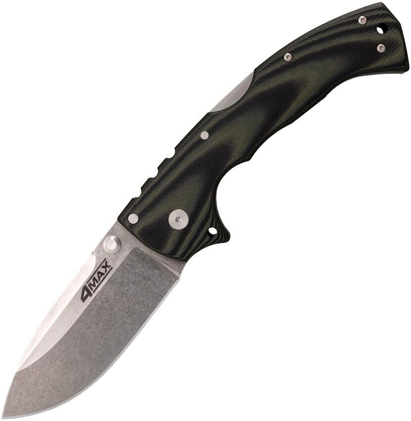Cold Steel 4-Max Elite Folding Knife Black G10 Handle S35VN Plain Edge 62RMA