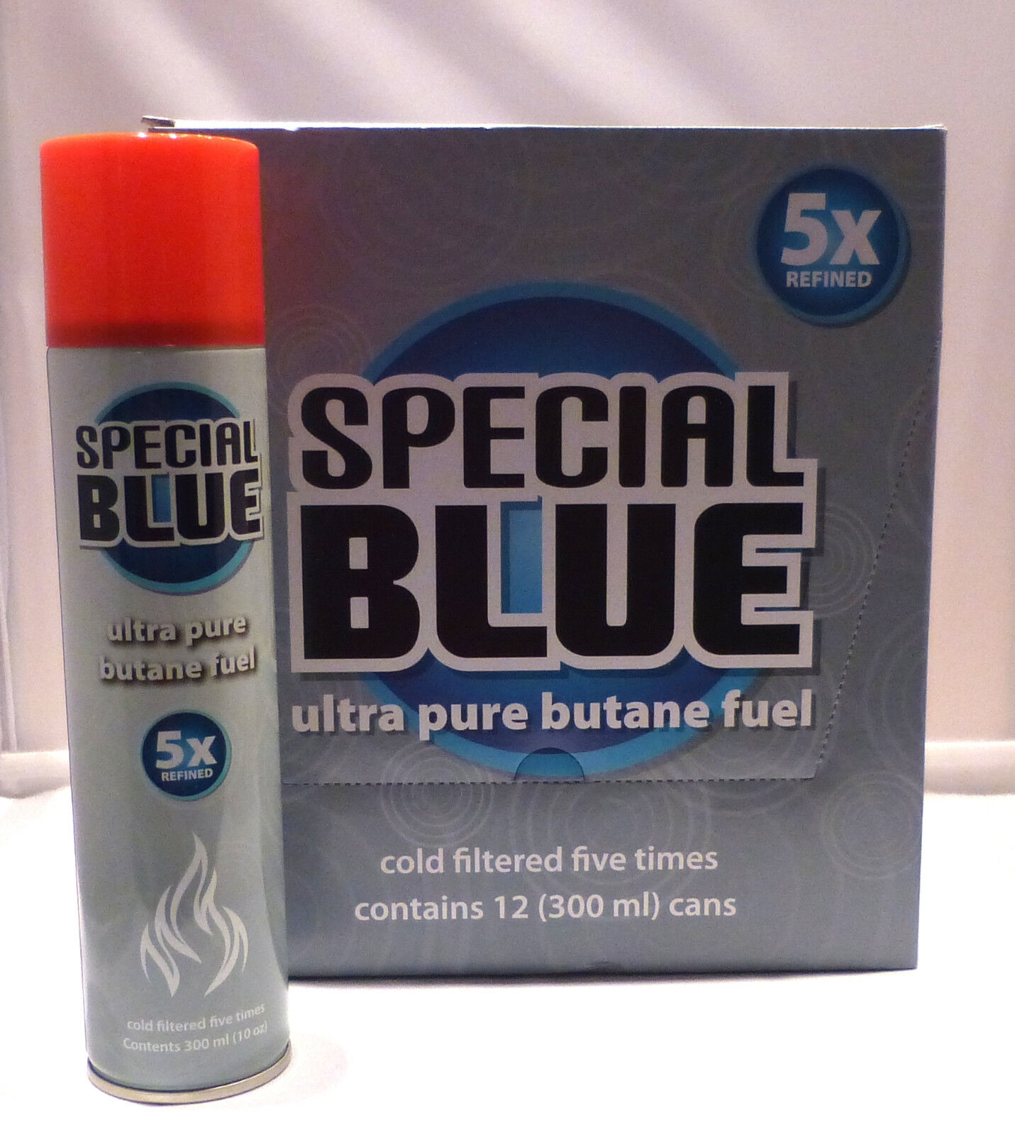 96 Cans - Butane Gas Special Blue 5X refined. Lighter Refill Wholesale Fuel 