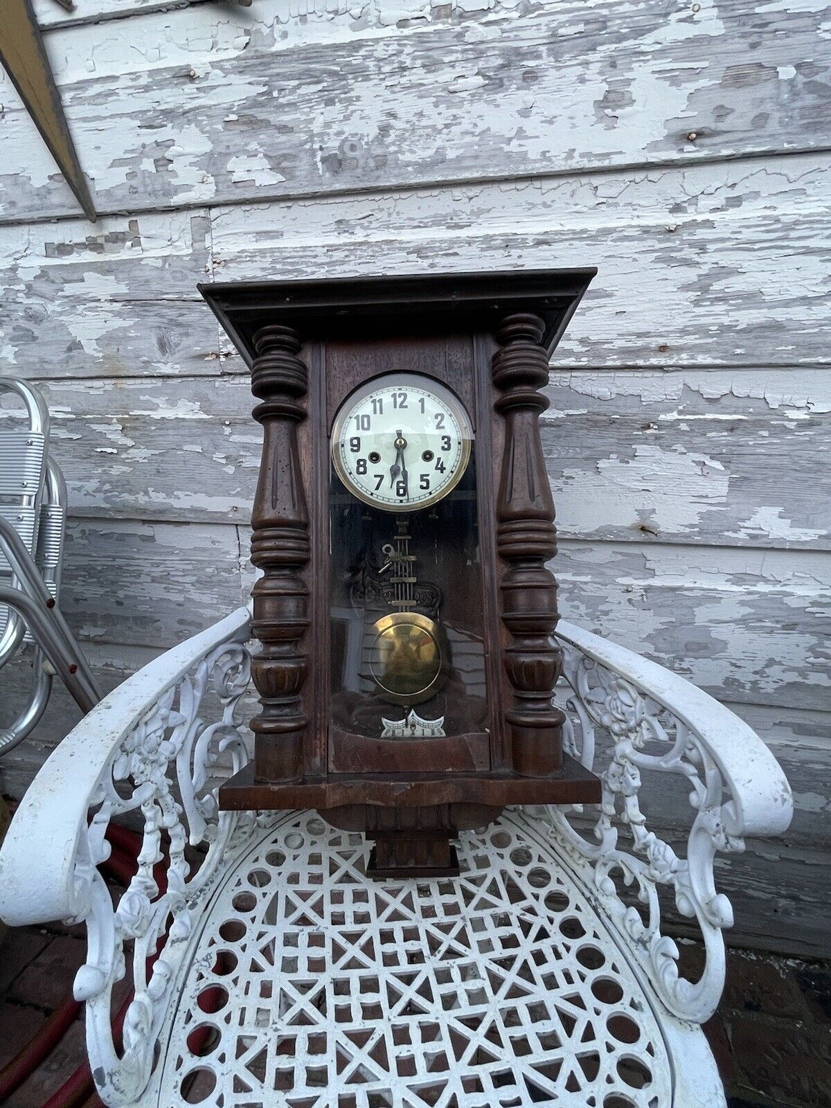 Antique German Junghans ,Mauthe Silva Gong Regulator Wall Clock. For Restoration
