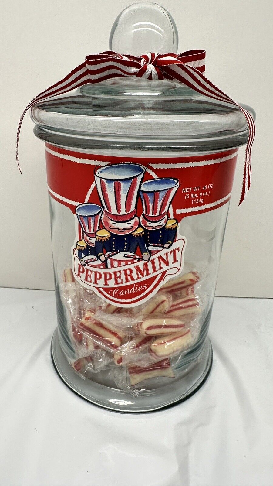 Large Bob\'s Peppermint Countertop Jar