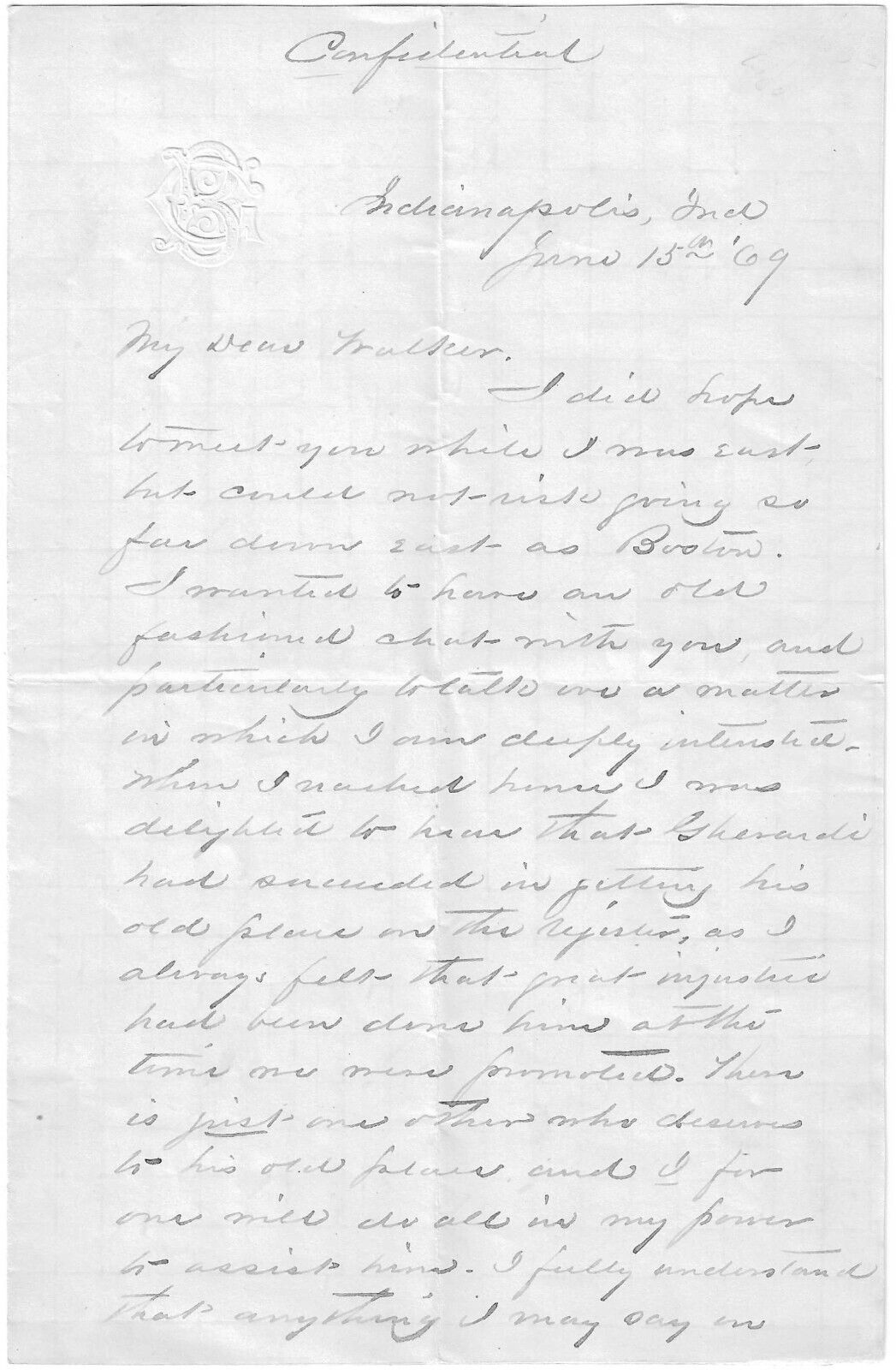 [Battle Of Mobile Bay] Lt. Commander Brown Writes Letter Criticizing Farragut