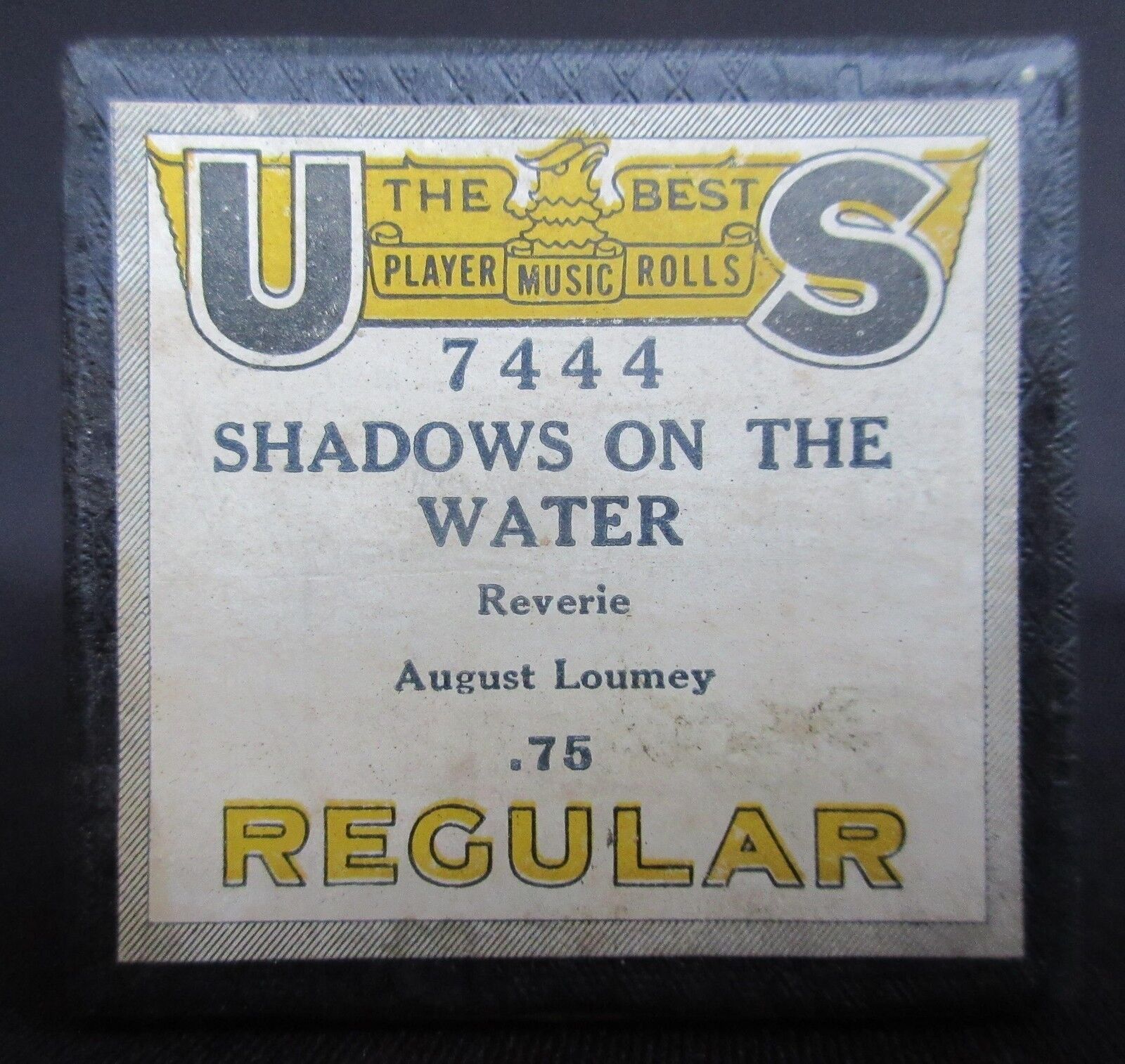 US Player \'Shadows on the Water\' by August Loumey Player Piano Roll