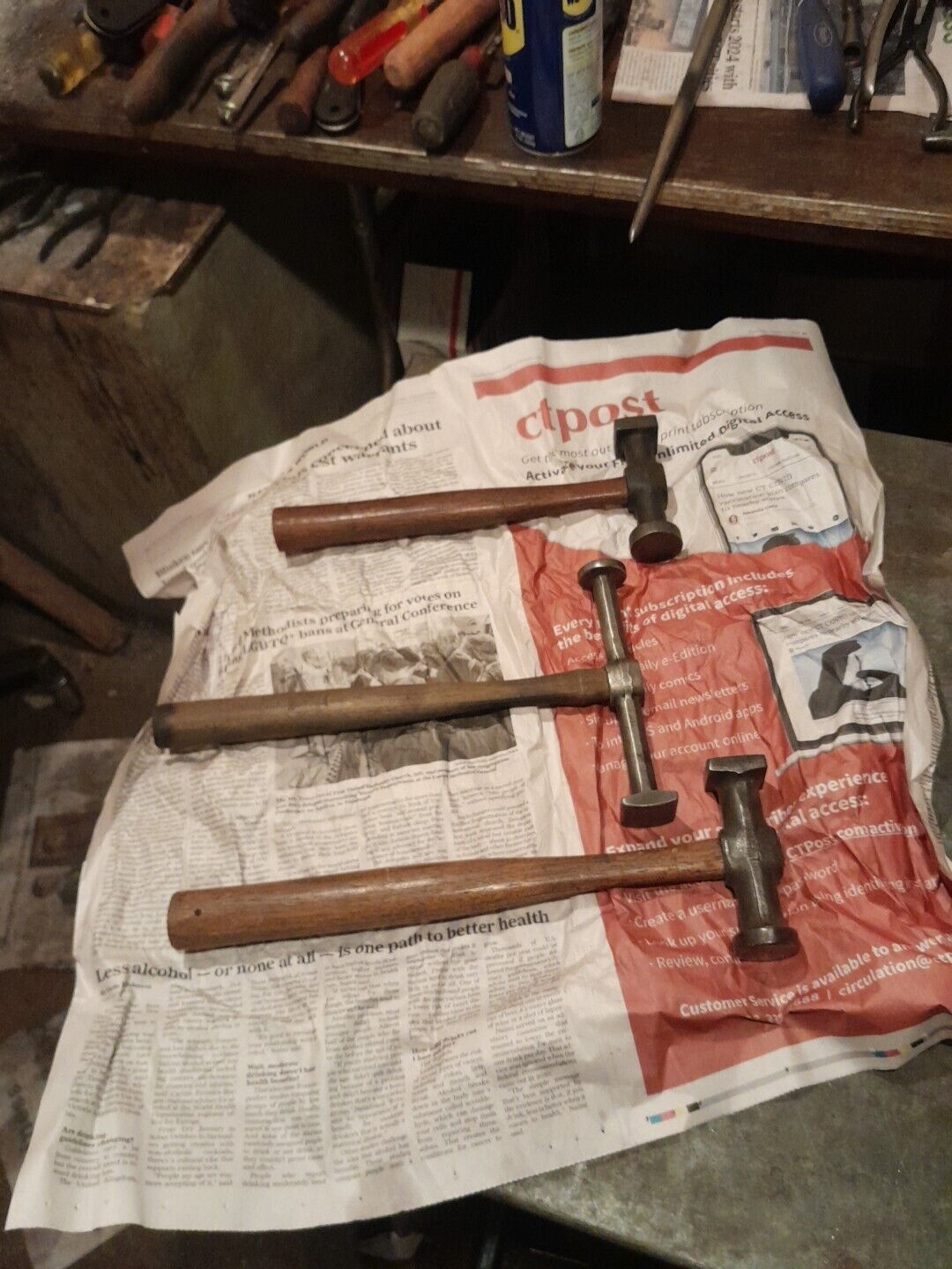 Vintage Lot Of Autobody Hammers