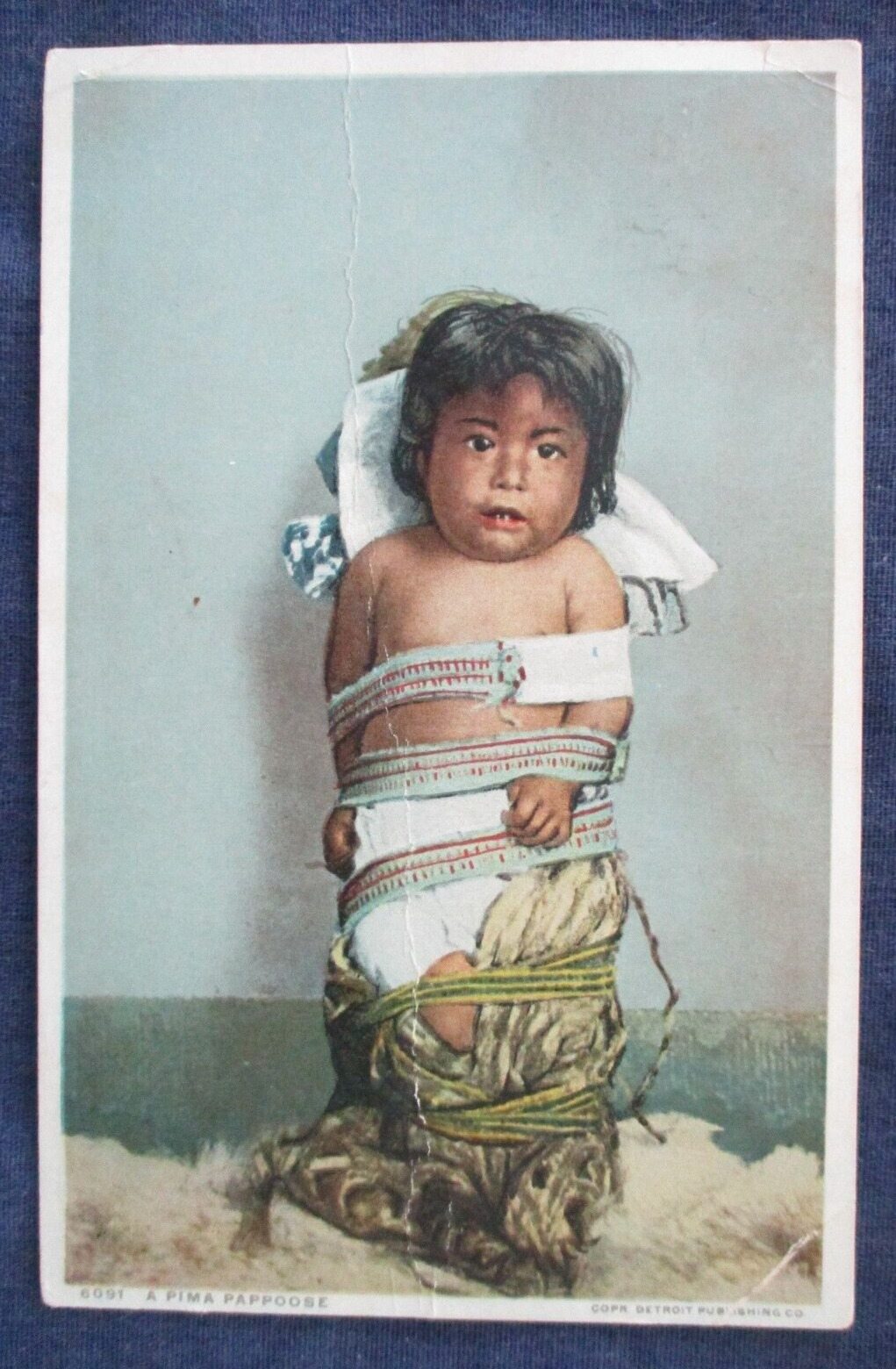 1925 Pima Indian Baby Detroit Publishing Co Postcard