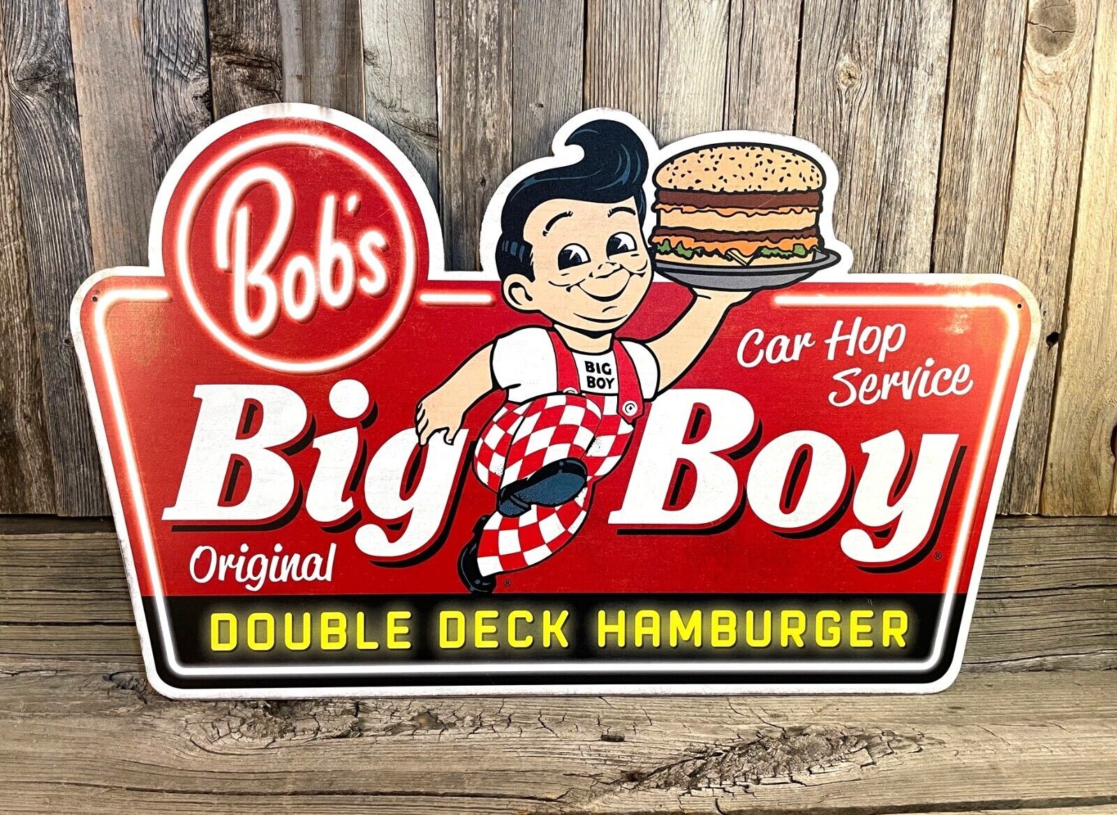 Big Boy Bob's Hamburger Car Hop Service Large 22