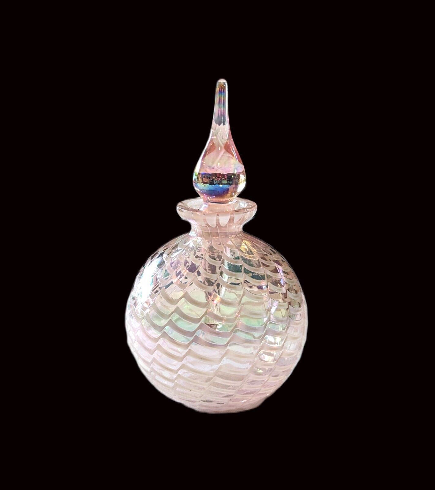 VTG Iridescent Art Glass \
