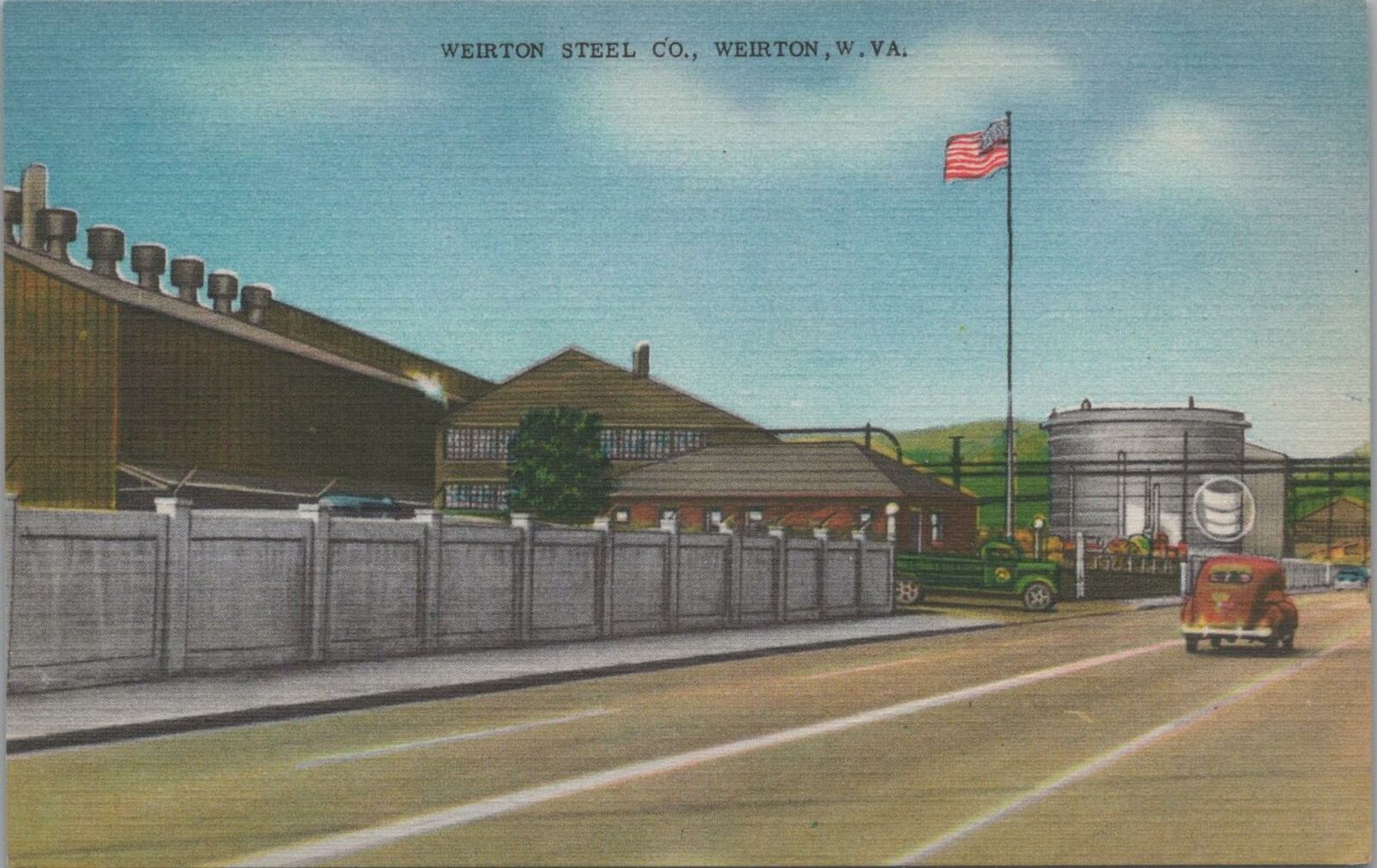 Postcard Weirton Steel Weirton W VA West Virginia 