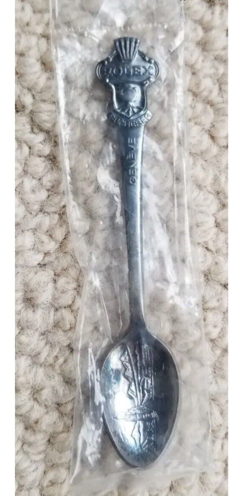 Vintage ROLEX Geneve Souvenir Collector Spoon Bucherer of Switzerland  1  Spoon