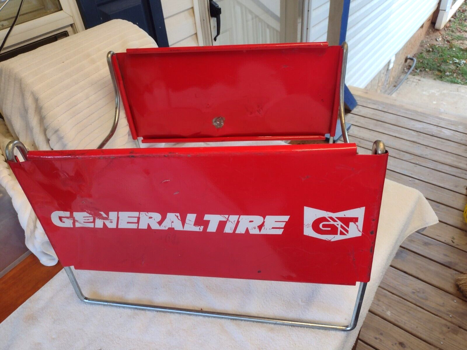 ALL METAL  GENERAL TIRE  DISPLAY ADVERTISEMENT SIGN