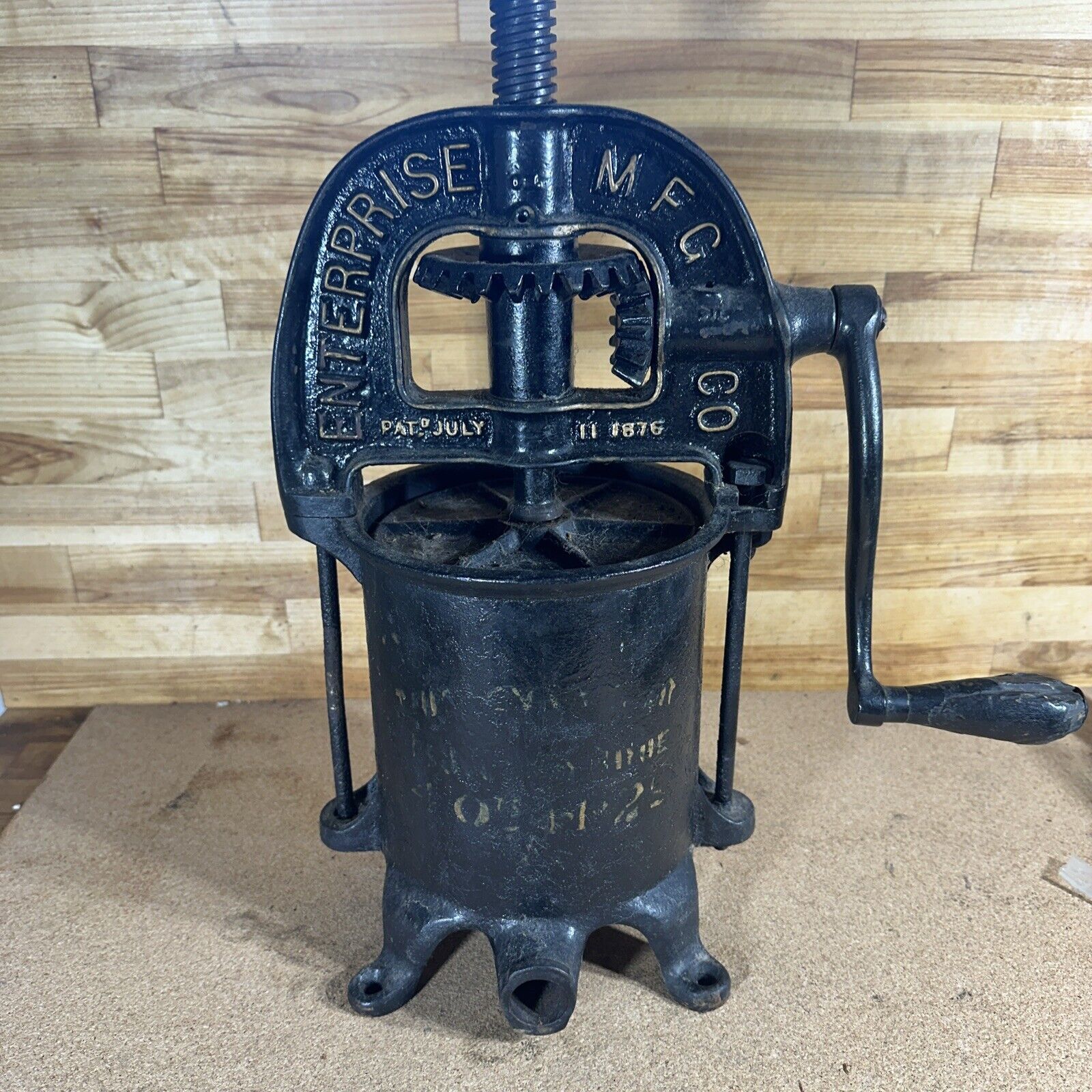 Antique Enterprise Mfg Co 4Qt. Sausage Stuffer Juicer Lard Press