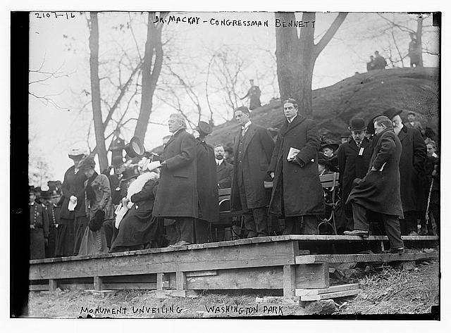 Dr. Mackay,Congressman Bennett,Monument Unveiling,Washington Park,men