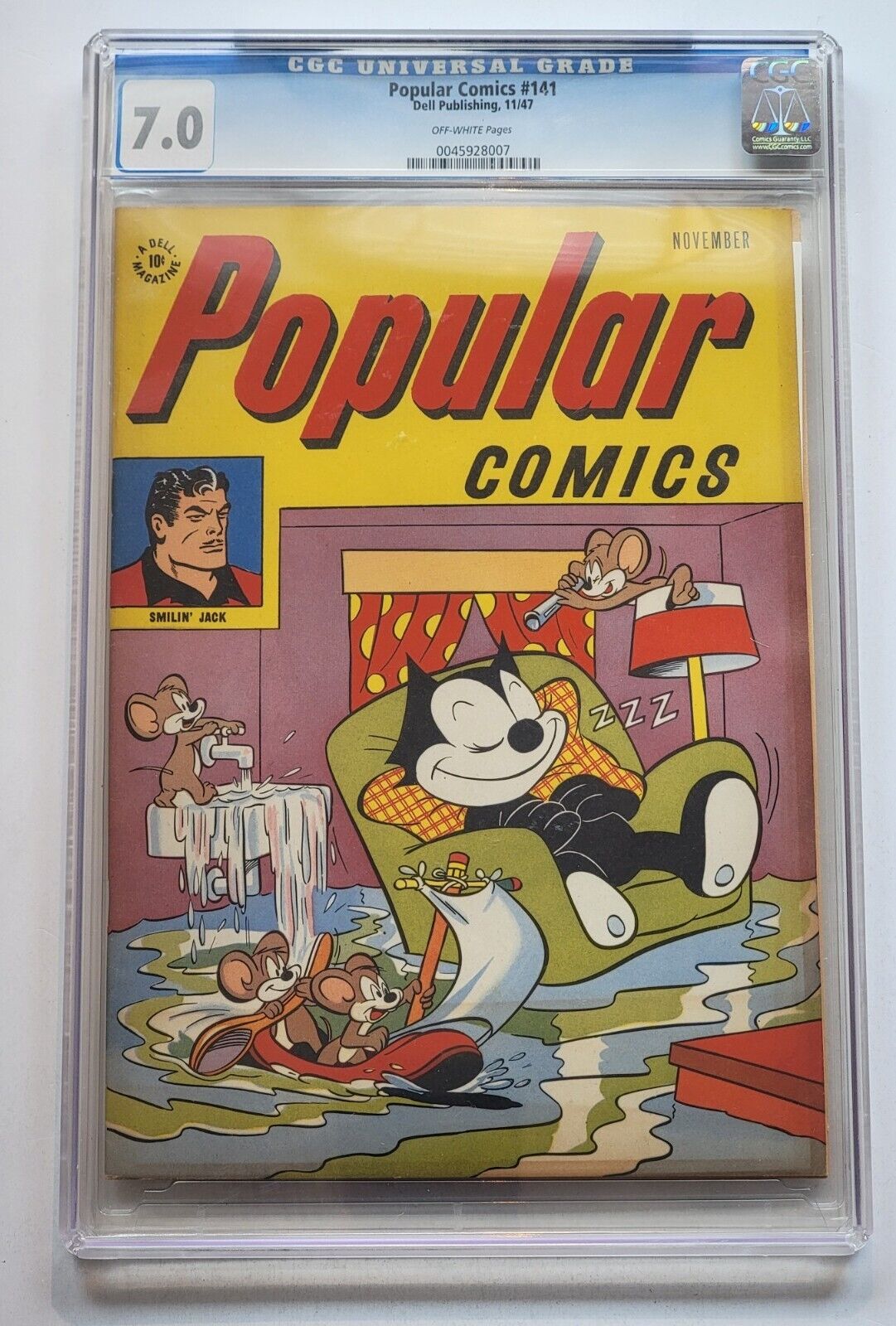 Popular Comics #141 CGC 7.0 FN/VF Felix The Cat ~ Dell Comics, Scarce High Grade