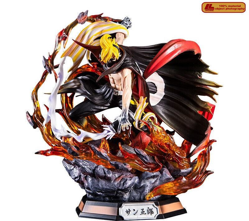 Anime OP Vinsmoke Sanji Soba Mask Germa 66 Black Figure Statue Toy Gift Collect