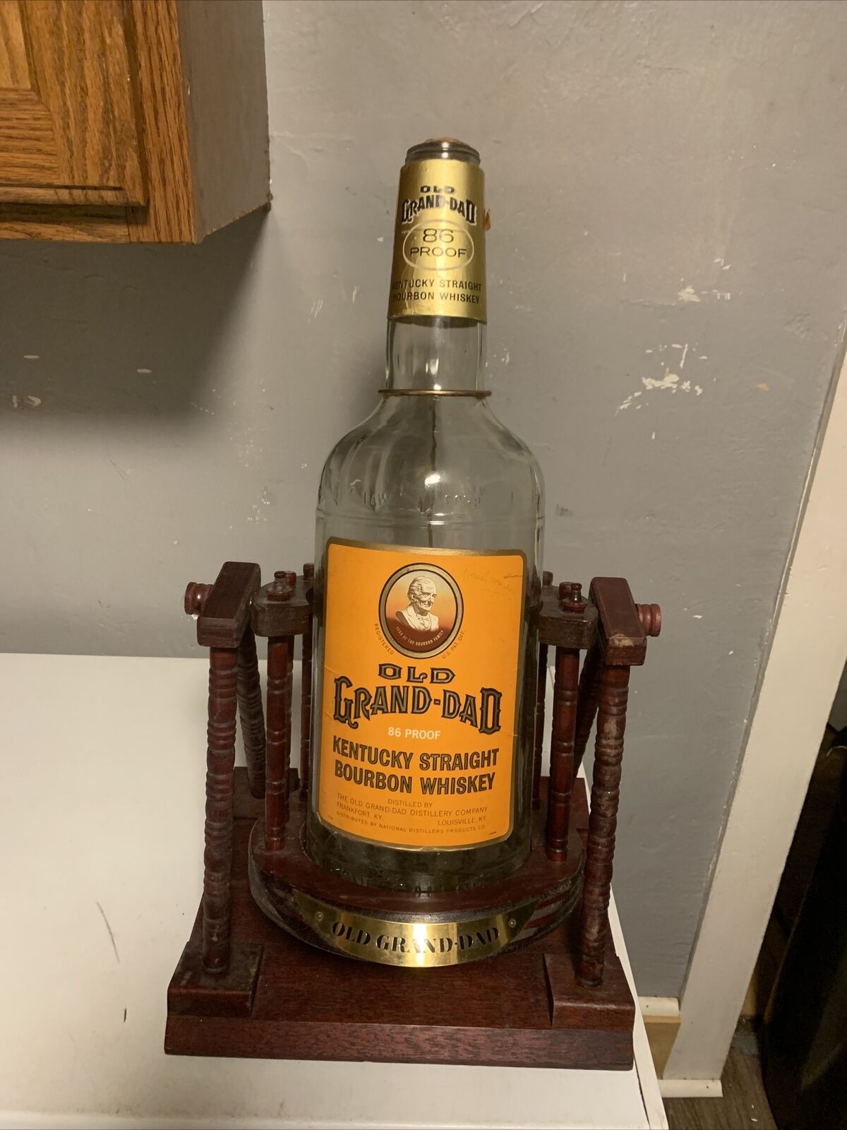 Old Grand Dad Bourbon One Gallon Cradle With Pourer