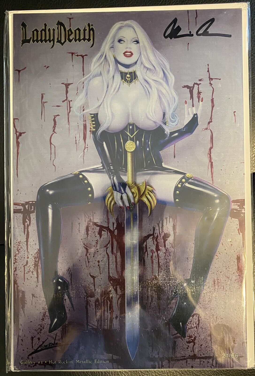 Lady Death Lot. Beautiful Books And Cards. Some Signed COA’s. Read Description