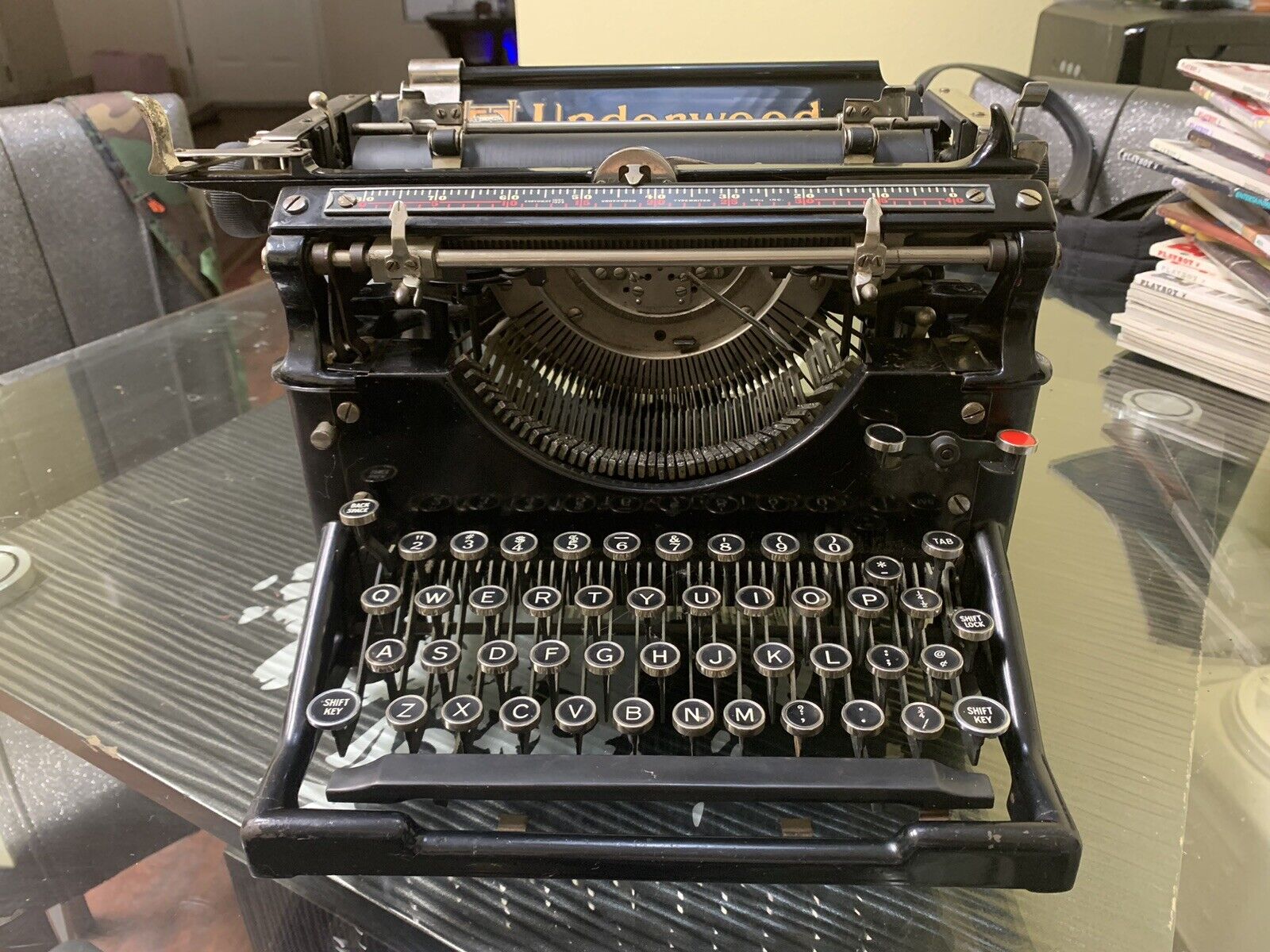 Antique Underwood No. 5 Standard Typewriter 1906 Feb Vintage Working Excellent