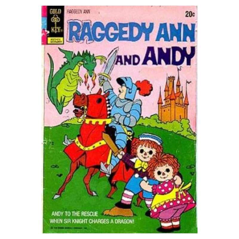 Raggedy Ann and Andy (1971 series) #3 in VG minus condition. Gold Key comics [h/