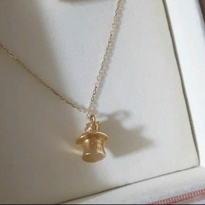 Disney x U-Treasure Winnie The Pooh Model K18 Gold Necklace K.UNO